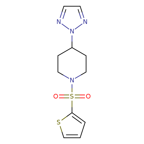 1-(thiophene-2-sulfonyl)-4-(2H-1,2,3-triazol-2-yl)piperidine