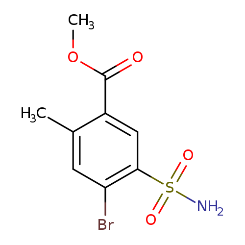 methyl 4-bromo-2-methyl-5-sulfamoylbenzoate