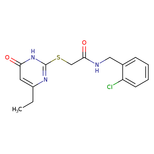 N-[(2-chlorophenyl)methyl]-2-[(4-ethyl-6-oxo-1,6-dihydropyrimidin-2-yl)sulfanyl]acetamide