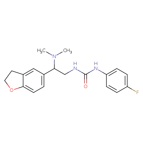 3-[2-(2,3-dihydro-1-benzofuran-5-yl)-2-(dimethylamino)ethyl]-1-(4-fluorophenyl)urea