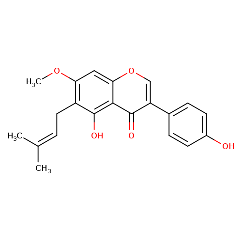 4H-1-Benzopyran-4-one, 5-hydroxy-3-(4-hydroxyphenyl)-7-methoxy-6-(3-methyl-2-buten-1-yl)-