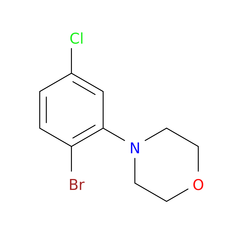 1-Bromo-4-chloro-2-morpholinobenzene