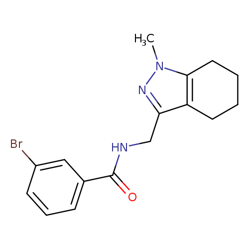 3-bromo-N-[(1-methyl-4,5,6,7-tetrahydro-1H-indazol-3-yl)methyl]benzamide