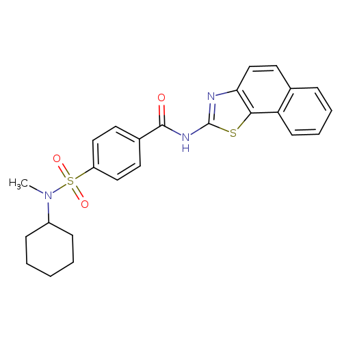 4-[cyclohexyl(methyl)sulfamoyl]-N-{naphtho[2,1-d][1,3]thiazol-2-yl}benzamide