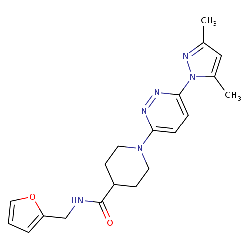 1-[6-(3,5-dimethyl-1H-pyrazol-1-yl)pyridazin-3-yl]-N-[(furan-2-yl)methyl]piperidine-4-carboxamide