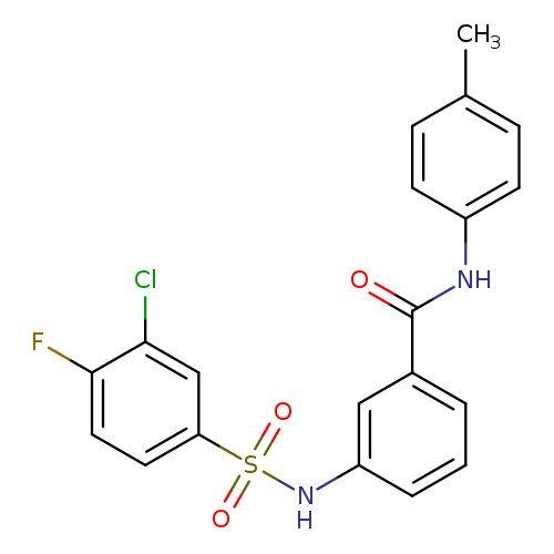 3-(3-chloro-4-fluorobenzenesulfonamido)-N-(4-methylphenyl)benzamide