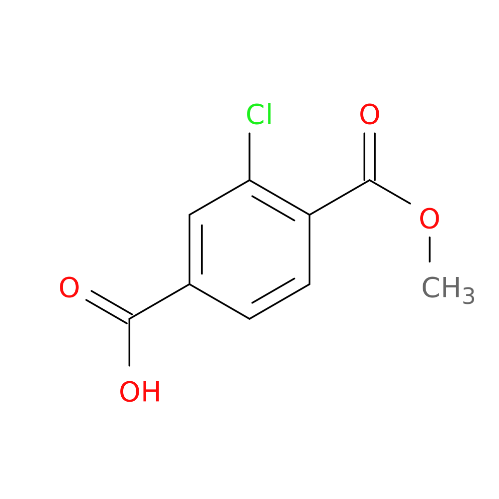 3-Chloro-4-(methoxycarbonyl)benzoic acid