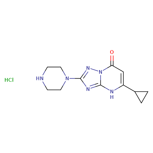 5-cyclopropyl-2-(piperazin-1-yl)-4H,7H-[1,2,4]triazolo[1,5-a]pyrimidin-7-one hydrochloride