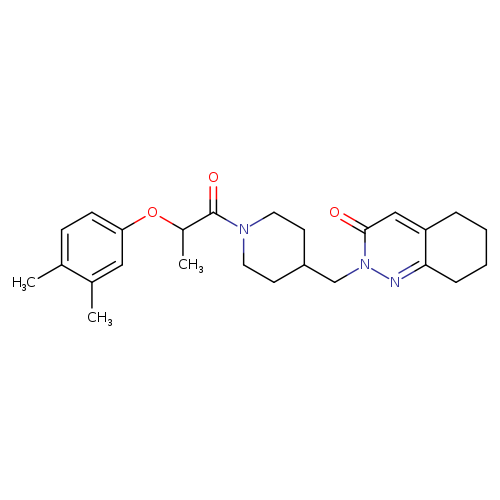 2-({1-[2-(3,4-dimethylphenoxy)propanoyl]piperidin-4-yl}methyl)-2,3,5,6,7,8-hexahydrocinnolin-3-one