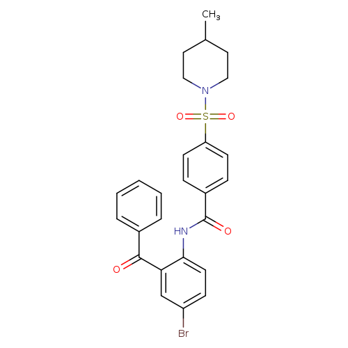 N-(2-benzoyl-4-bromophenyl)-4-[(4-methylpiperidin-1-yl)sulfonyl]benzamide