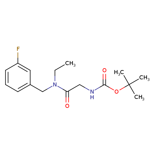 Carbamic acid, N-[2-[ethyl[(3-fluorophenyl)methyl]amino]-2-oxoethyl]-, 1,1-dimethylethyl ester