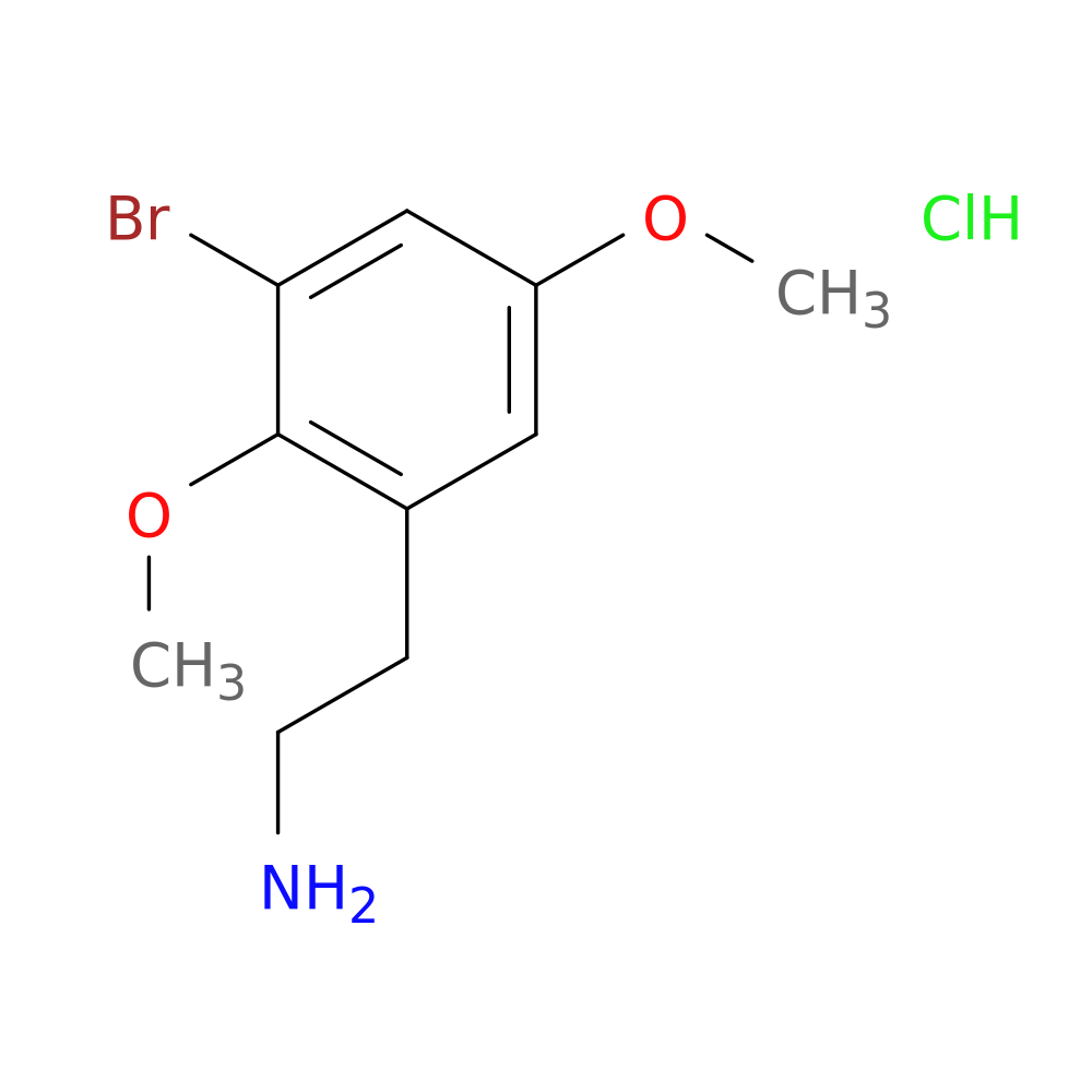 2-(3-bromo-2,5-dimethoxyphenyl)ethan-1-amine hydrochloride