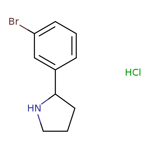2-(3-Bromophenyl)pyrrolidine, HCl