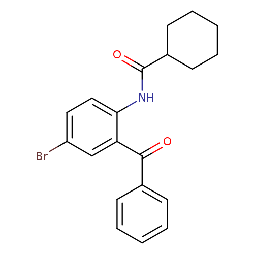 N-(2-benzoyl-4-bromophenyl)cyclohexanecarboxamide
