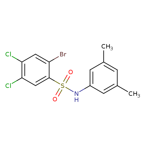 2-bromo-4,5-dichloro-N-(3,5-dimethylphenyl)benzene-1-sulfonamide