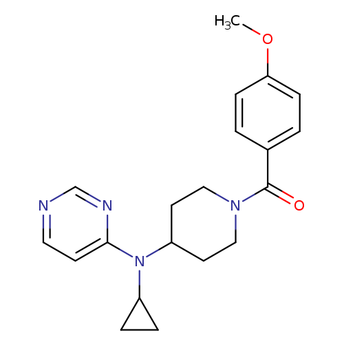 N-cyclopropyl-N-[1-(4-methoxybenzoyl)piperidin-4-yl]pyrimidin-4-amine