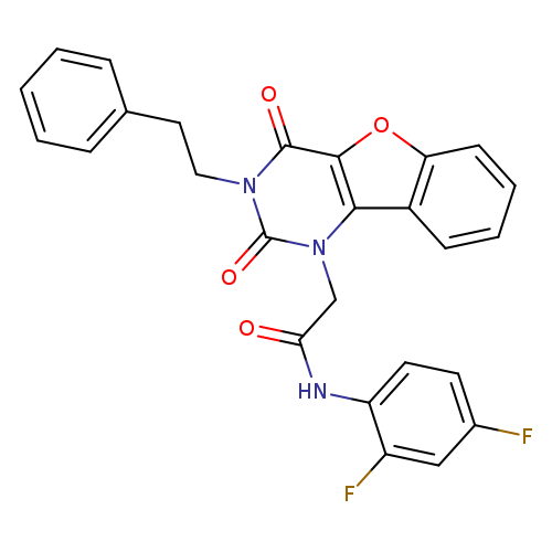 N-(2,4-difluorophenyl)-2-[4,6-dioxo-5-(2-phenylethyl)-8-oxa-3,5-diazatricyclo[7.4.0.0^{2,7}]trideca-1(9),2(7),10,12-tetraen-3-yl]acetamide