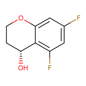 2H-​1-​Benzopyran-​4-​ol, 5,​7-​difluoro-​3,​4-​dihydro-​, (4R)​-