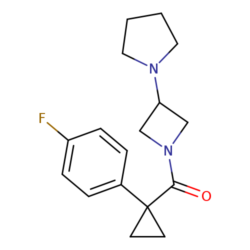 1-{1-[1-(4-fluorophenyl)cyclopropanecarbonyl]azetidin-3-yl}pyrrolidine
