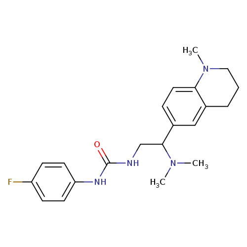 3-[2-(dimethylamino)-2-(1-methyl-1,2,3,4-tetrahydroquinolin-6-yl)ethyl]-1-(4-fluorophenyl)urea
