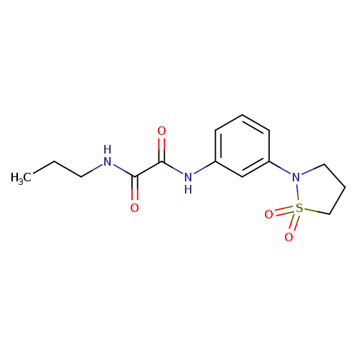 N'-[3-(1,1-dioxo-1lambda6,2-thiazolidin-2-yl)phenyl]-N-propylethanediamide