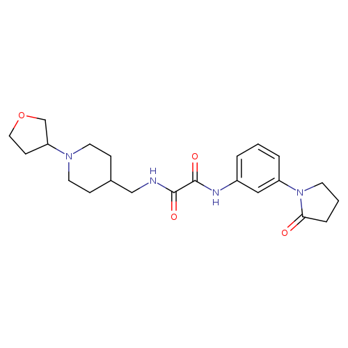 N-{[1-(oxolan-3-yl)piperidin-4-yl]methyl}-N'-[3-(2-oxopyrrolidin-1-yl)phenyl]ethanediamide