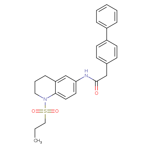 2-{[1,1'-biphenyl]-4-yl}-N-[1-(propane-1-sulfonyl)-1,2,3,4-tetrahydroquinolin-6-yl]acetamide