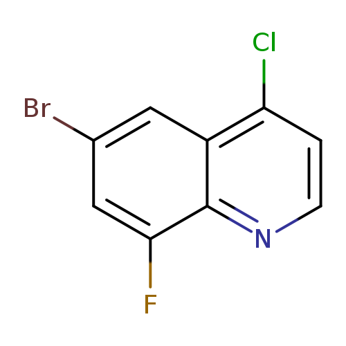 Quinoline, 6-bromo-4-chloro-8-fluoro-