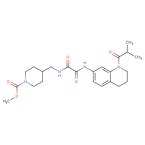 methyl 4-[({[1-(2-methylpropanoyl)-1,2,3,4-tetrahydroquinolin-7-yl]carbamoyl}formamido)methyl]piperidine-1-carboxylate