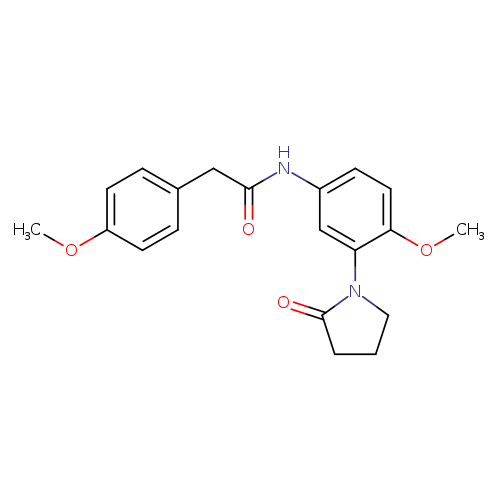N-[4-methoxy-3-(2-oxopyrrolidin-1-yl)phenyl]-2-(4-methoxyphenyl)acetamide