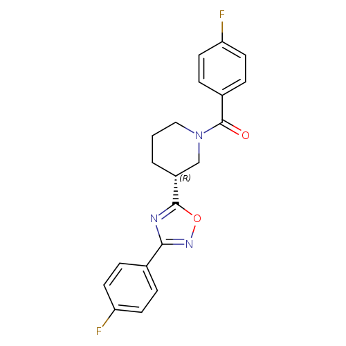 (3R)-1-(4-fluorobenzoyl)-3-[3-(4-fluorophenyl)-1,2,4-oxadiazol-5-yl]piperidine