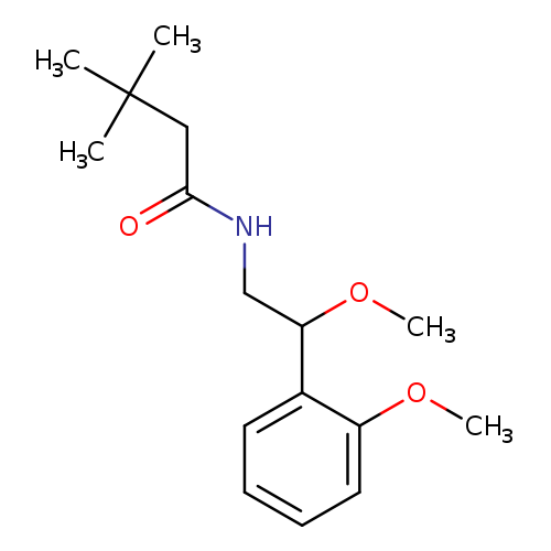 N-[2-methoxy-2-(2-methoxyphenyl)ethyl]-3,3-dimethylbutanamide