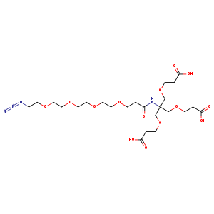 3-[2-[3-(2-(2-[2-(2-Azido-ethoxy)-ethoxy]-ethoxy)-ethoxy)-propionylamino]-3-(2-carboxy-ethoxy)-2-(2-