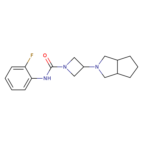 N-(2-fluorophenyl)-3-{octahydrocyclopenta[c]pyrrol-2-yl}azetidine-1-carboxamide