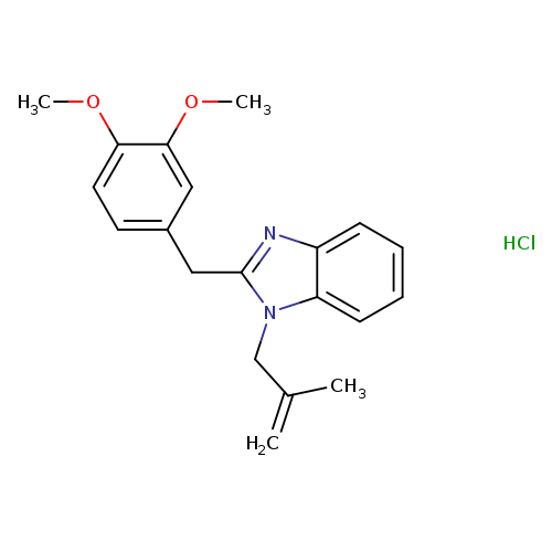 2-[(3,4-dimethoxyphenyl)methyl]-1-(2-methylprop-2-en-1-yl)-1H-1,3-benzodiazole hydrochloride