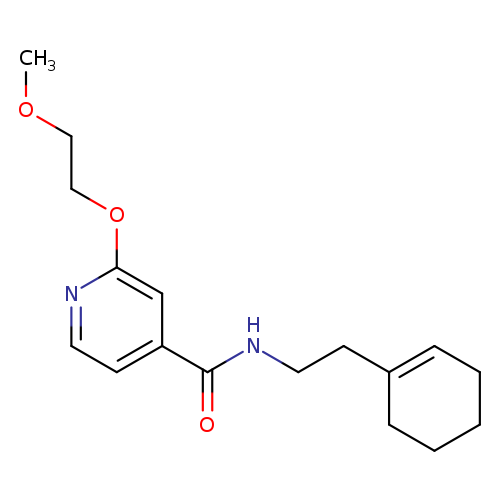 N-[2-(cyclohex-1-en-1-yl)ethyl]-2-(2-methoxyethoxy)pyridine-4-carboxamide