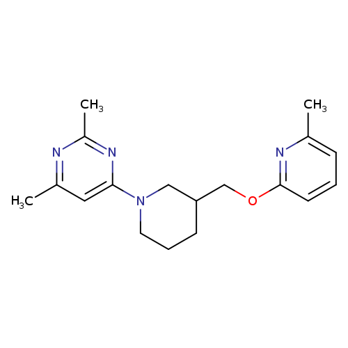 2,4-dimethyl-6-(3-{[(6-methylpyridin-2-yl)oxy]methyl}piperidin-1-yl)pyrimidine