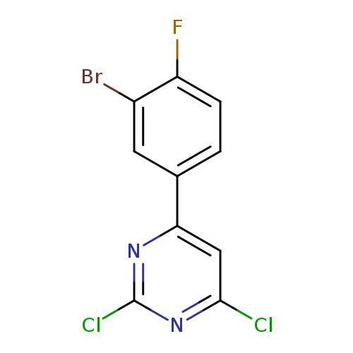 4-(3-bromo-4-fluorophenyl)-2,6-dichloropyrimidine