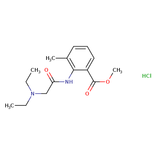 methyl 2-[[(diethylamino)acetyl]amino]-3-methylbenzoate monohydrochloride
