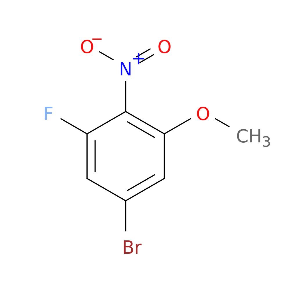 5-Bromo-1-fluoro-3-methoxy-2-nitrobenzene