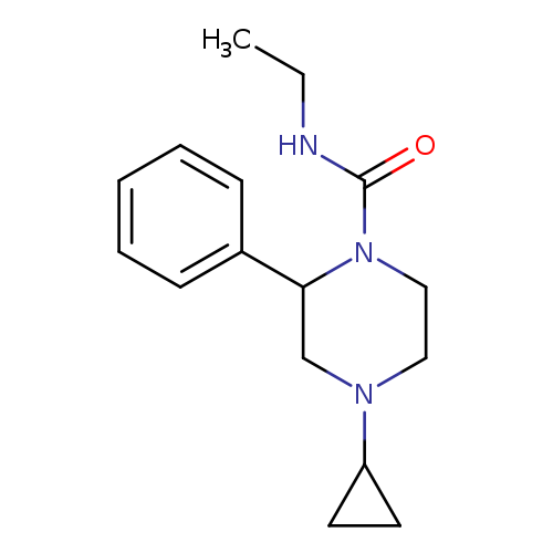 4-cyclopropyl-N-ethyl-2-phenylpiperazine-1-carboxamide