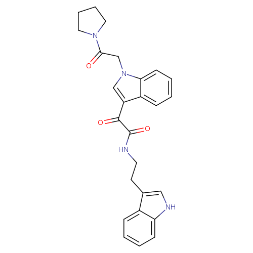 N-[2-(1H-indol-3-yl)ethyl]-2-oxo-2-{1-[2-oxo-2-(pyrrolidin-1-yl)ethyl]-1H-indol-3-yl}acetamide