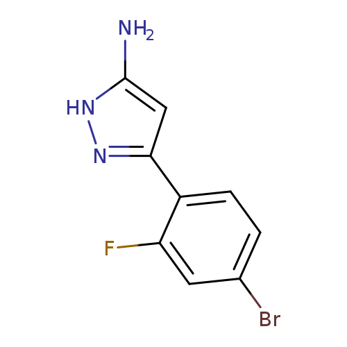 3-(4-bromo-2-fluorophenyl)-1H-pyrazol-5-amine