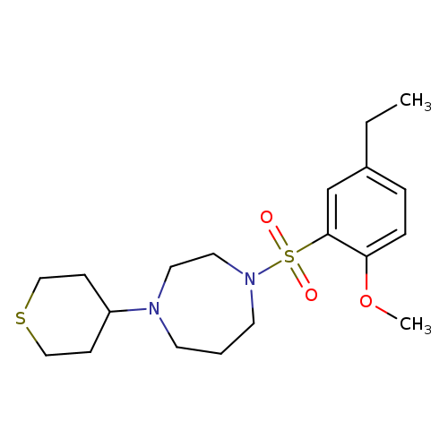 1-(5-ethyl-2-methoxybenzenesulfonyl)-4-(thian-4-yl)-1,4-diazepane