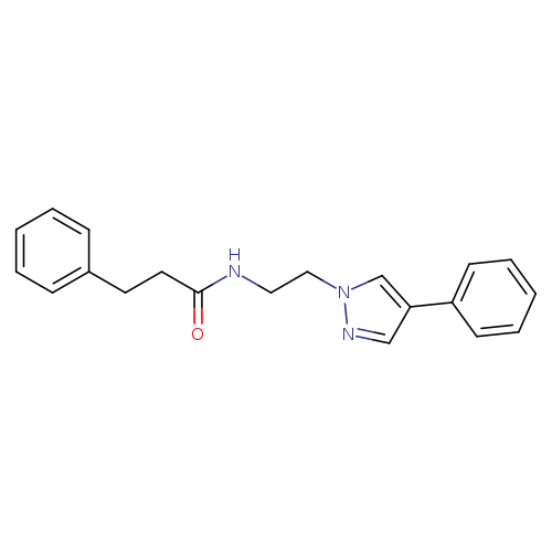 3-phenyl-N-[2-(4-phenyl-1H-pyrazol-1-yl)ethyl]propanamide