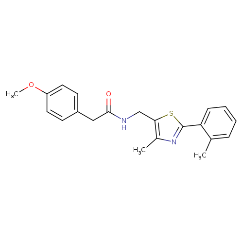 2-(4-methoxyphenyl)-N-{[4-methyl-2-(2-methylphenyl)-1,3-thiazol-5-yl]methyl}acetamide