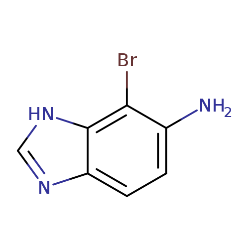1H-Benzimidazol-6-amine, 7-bromo-