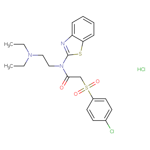 N-(1,3-benzothiazol-2-yl)-2-(4-chlorobenzenesulfonyl)-N-[2-(diethylamino)ethyl]acetamide hydrochloride