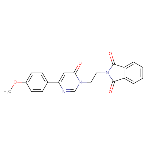 2-{2-[4-(4-methoxyphenyl)-6-oxo-1,6-dihydropyrimidin-1-yl]ethyl}-2,3-dihydro-1H-isoindole-1,3-dione