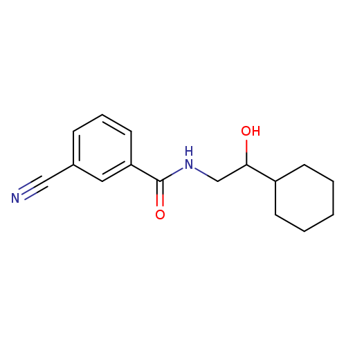 3-cyano-N-(2-cyclohexyl-2-hydroxyethyl)benzamide
